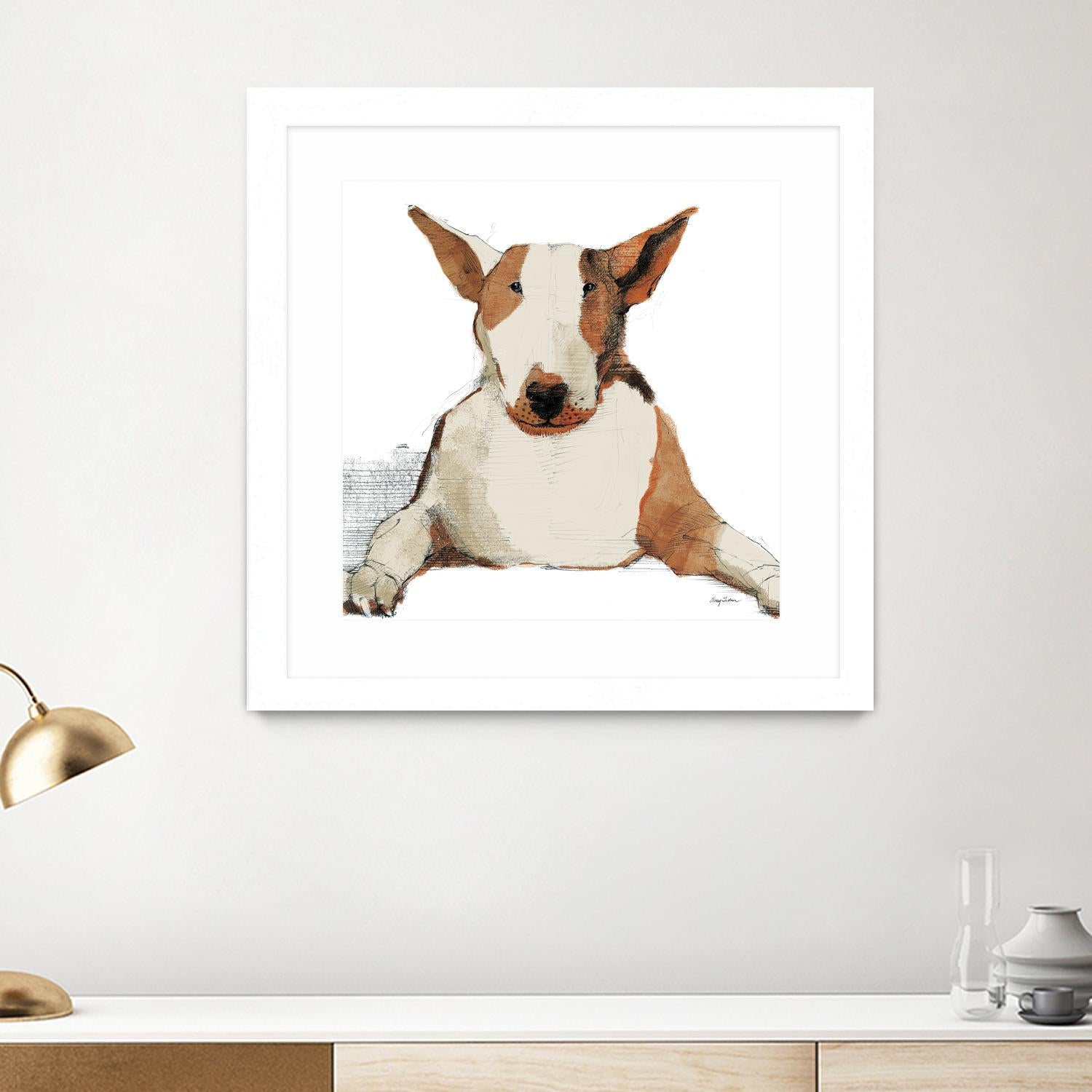 Oberon Watercolor by Avery Tillmon on GIANT ART - brown animals