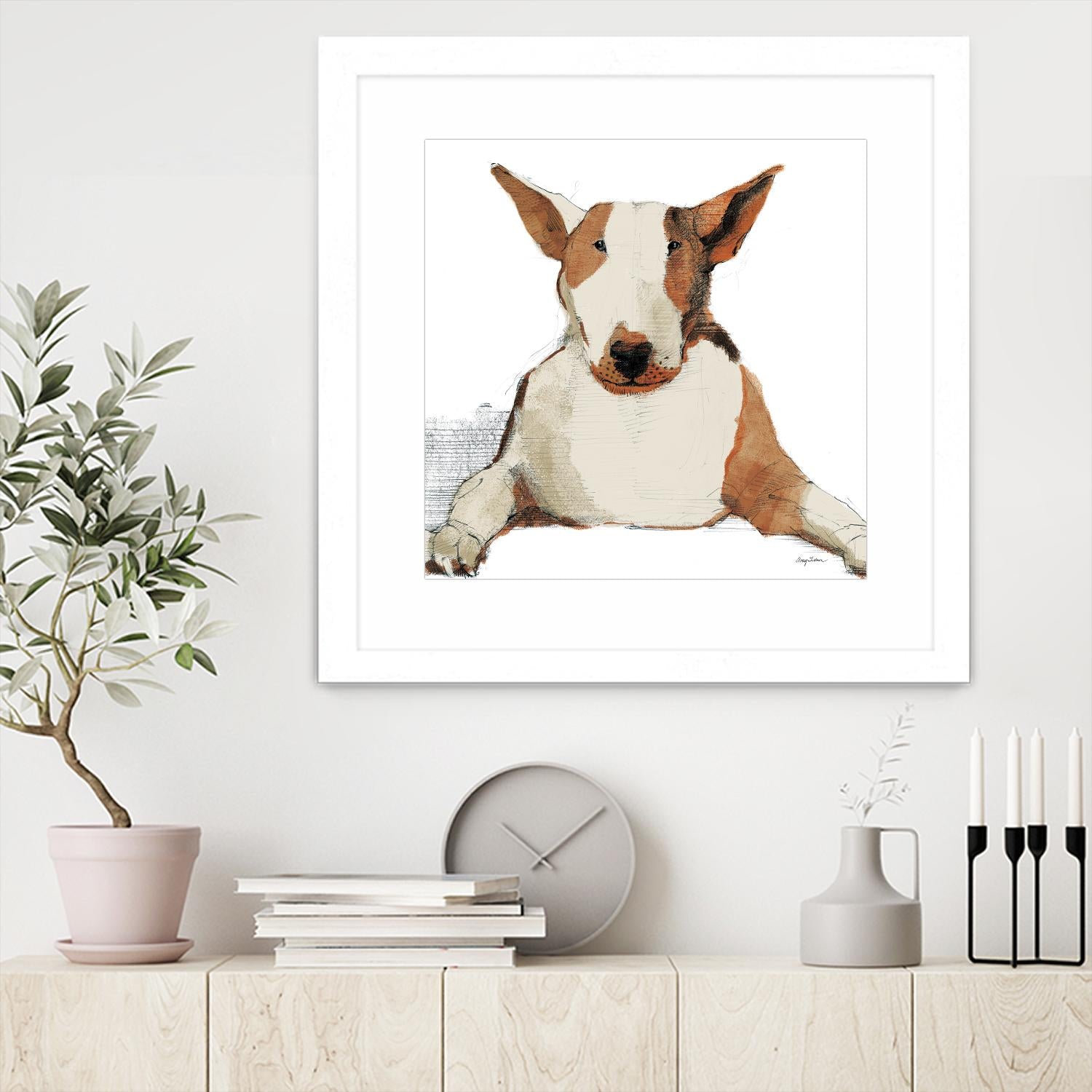 Oberon Watercolor by Avery Tillmon on GIANT ART - brown animals