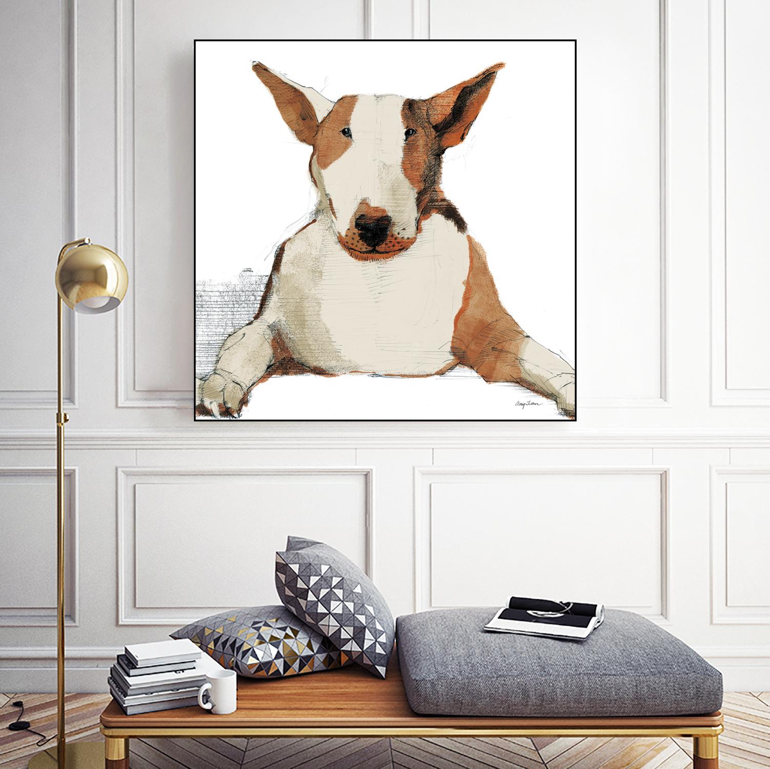 Oberon Watercolor by Avery Tillmon on GIANT ART - brown animals