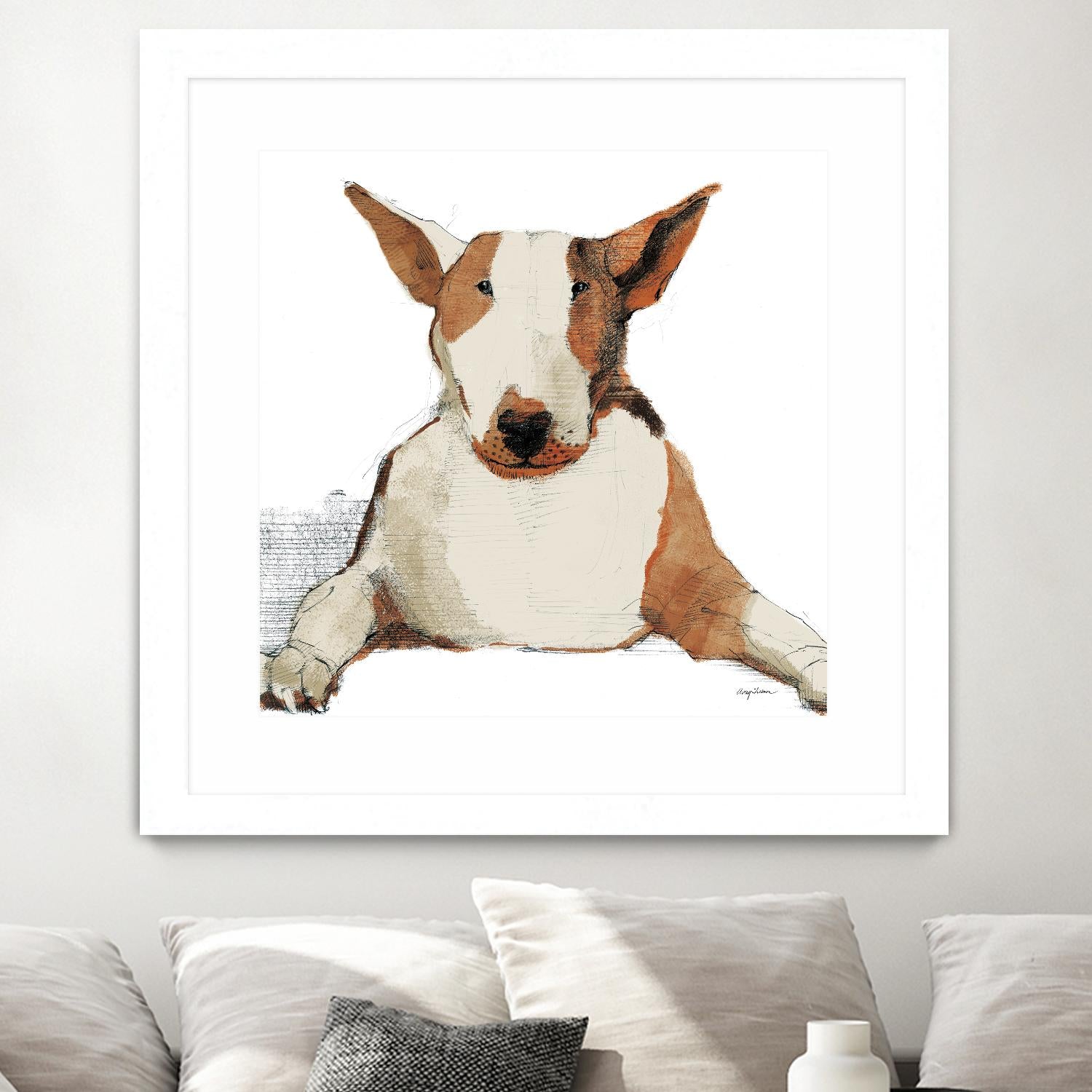 Oberon Watercolor by Avery Tillmon on GIANT ART - brown animals