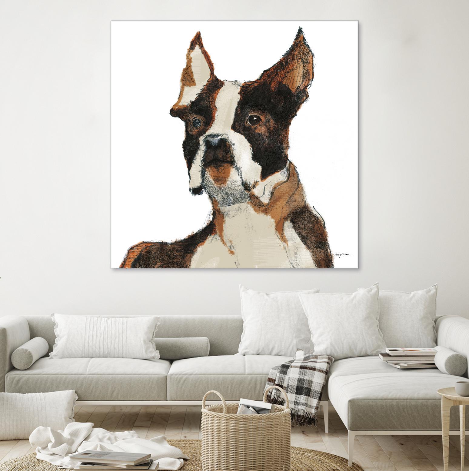 Snug Watercolor by Avery Tillmon on GIANT ART - brown animals