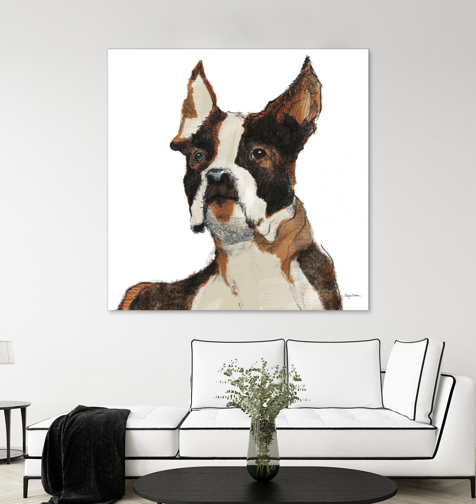 Snug Watercolor by Avery Tillmon on GIANT ART - brown animals