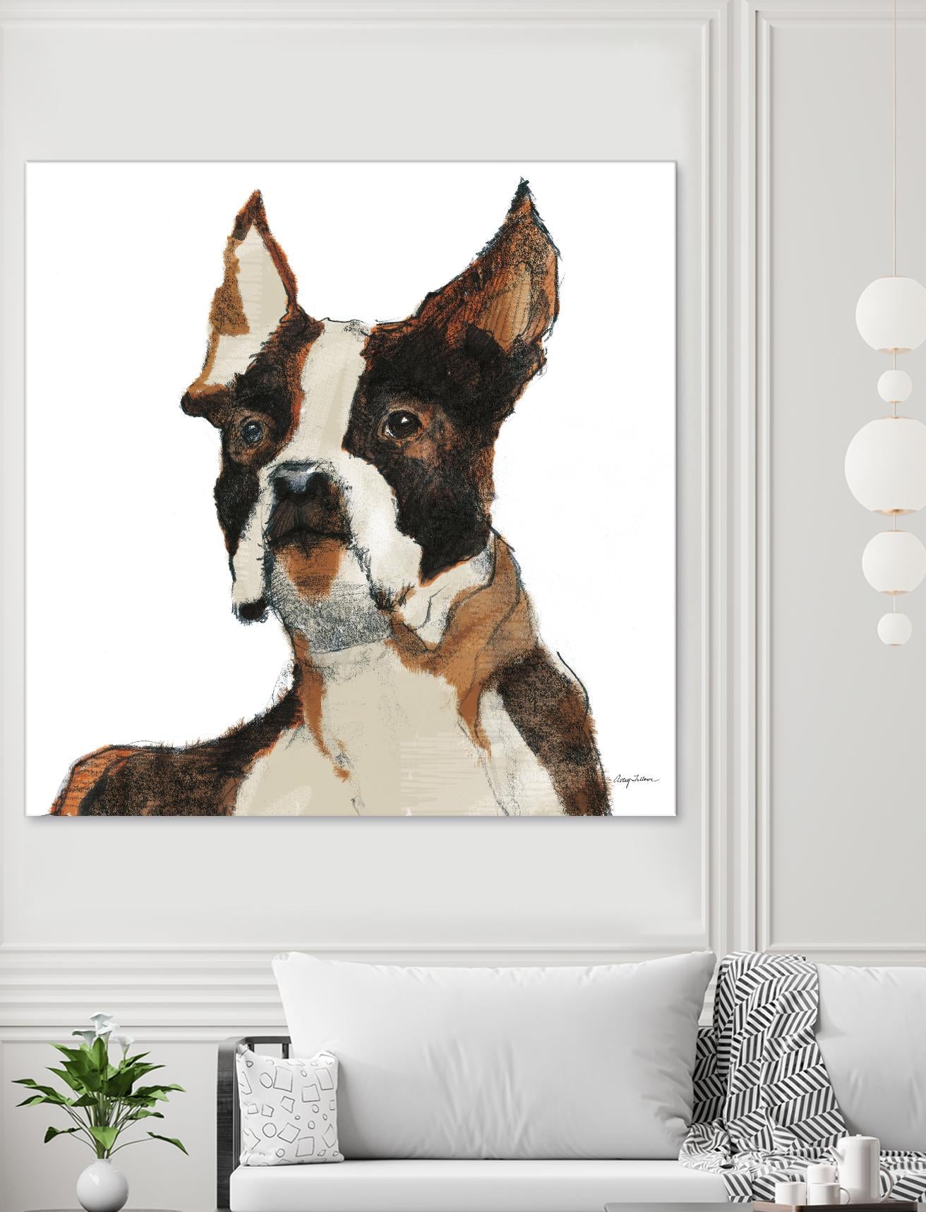 Snug Watercolor by Avery Tillmon on GIANT ART - brown animals