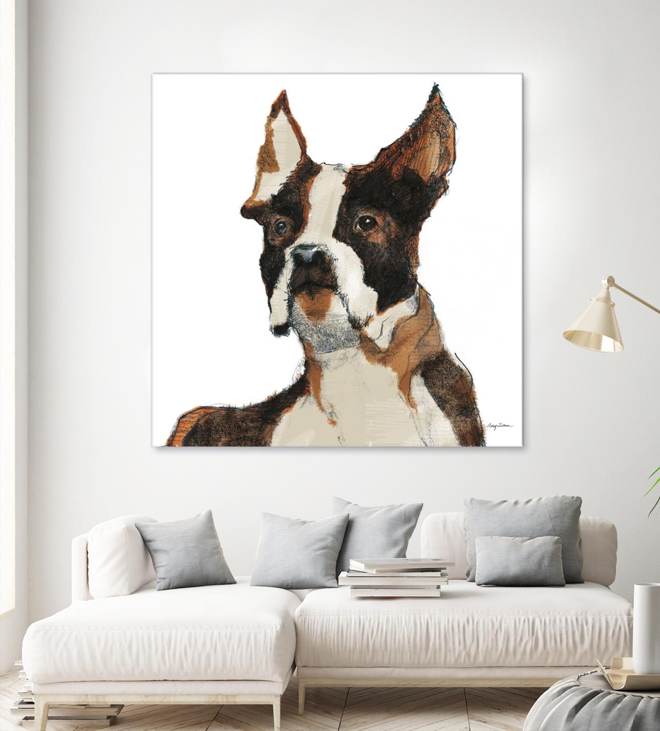 Snug Watercolor by Avery Tillmon on GIANT ART - brown animals