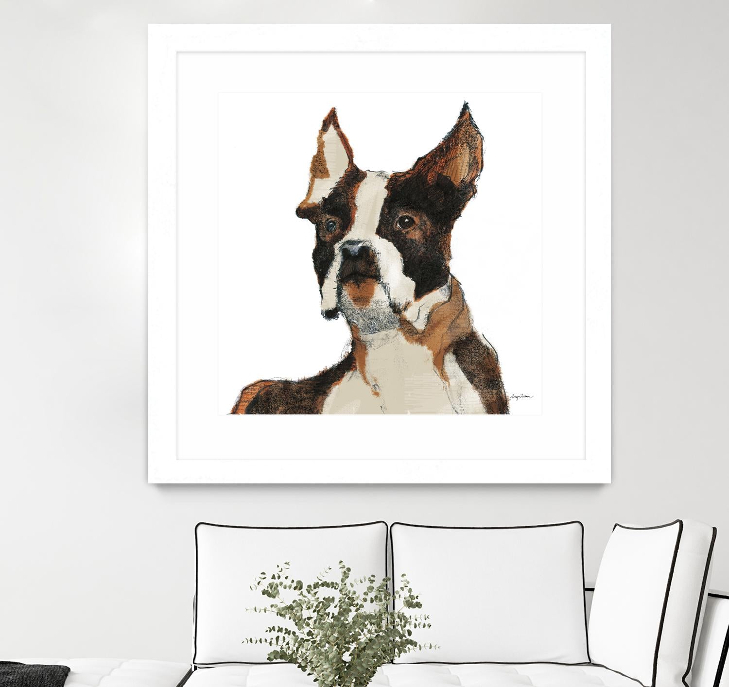 Snug Watercolor by Avery Tillmon on GIANT ART - brown animals