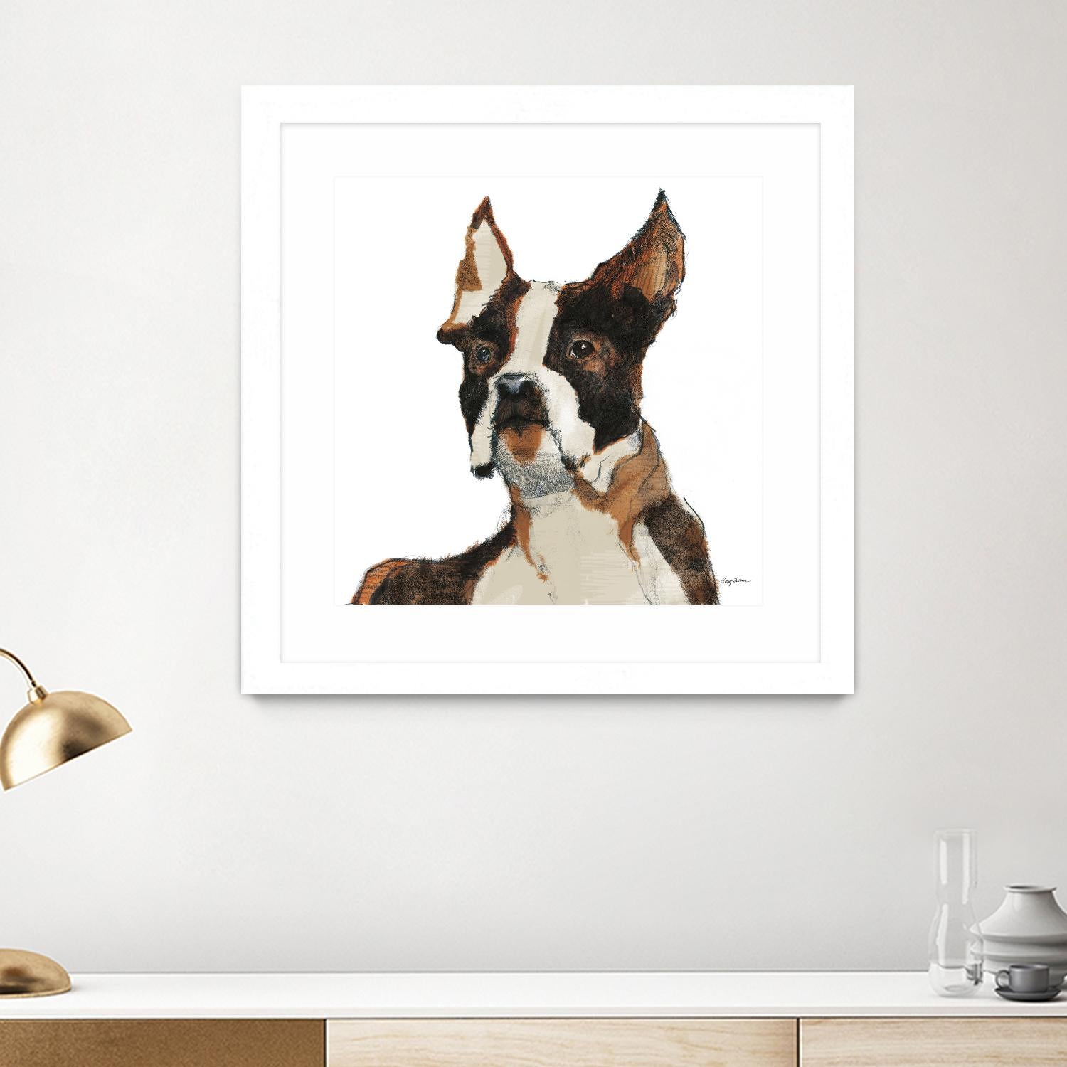 Snug Watercolor by Avery Tillmon on GIANT ART - brown animals