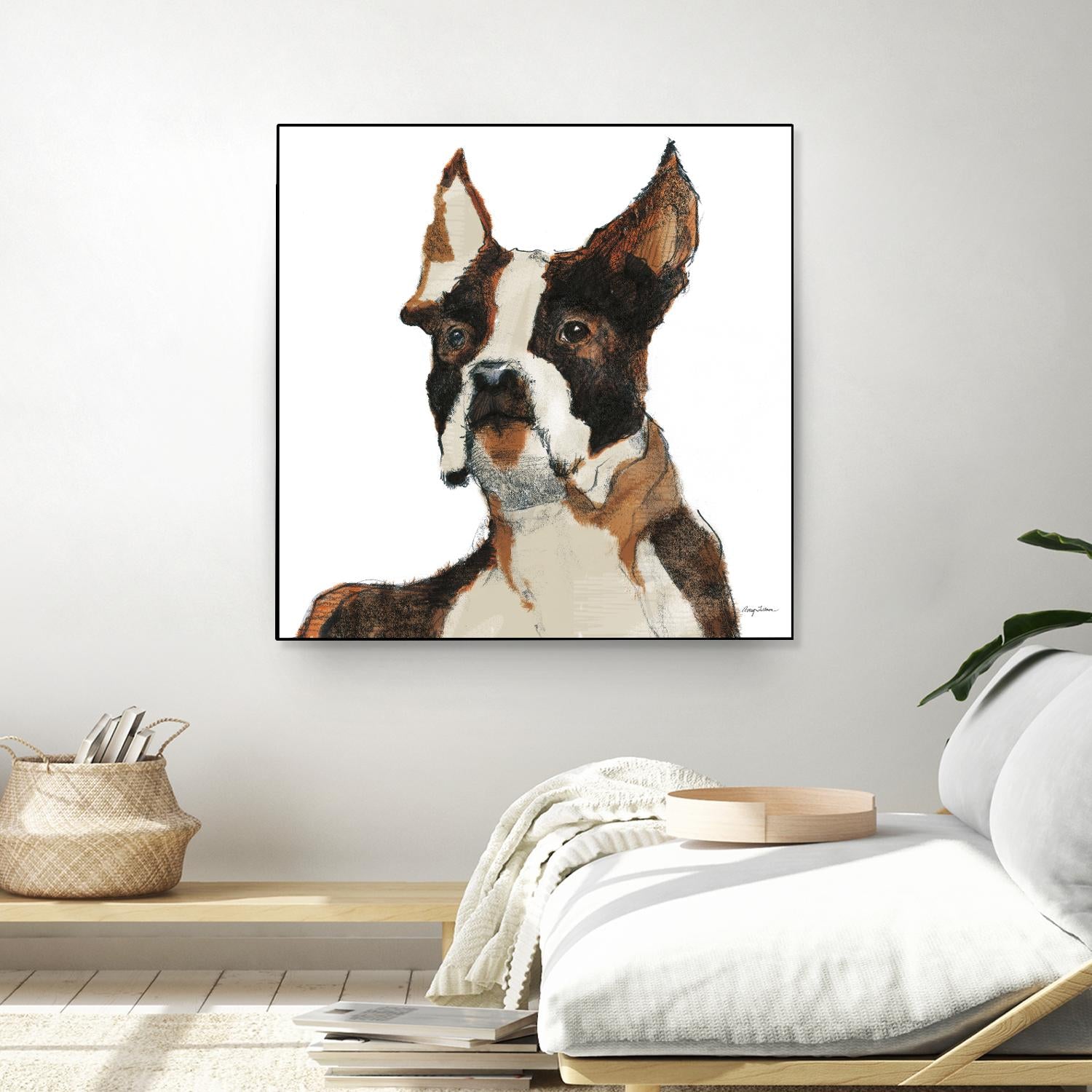 Snug Watercolor by Avery Tillmon on GIANT ART - brown animals