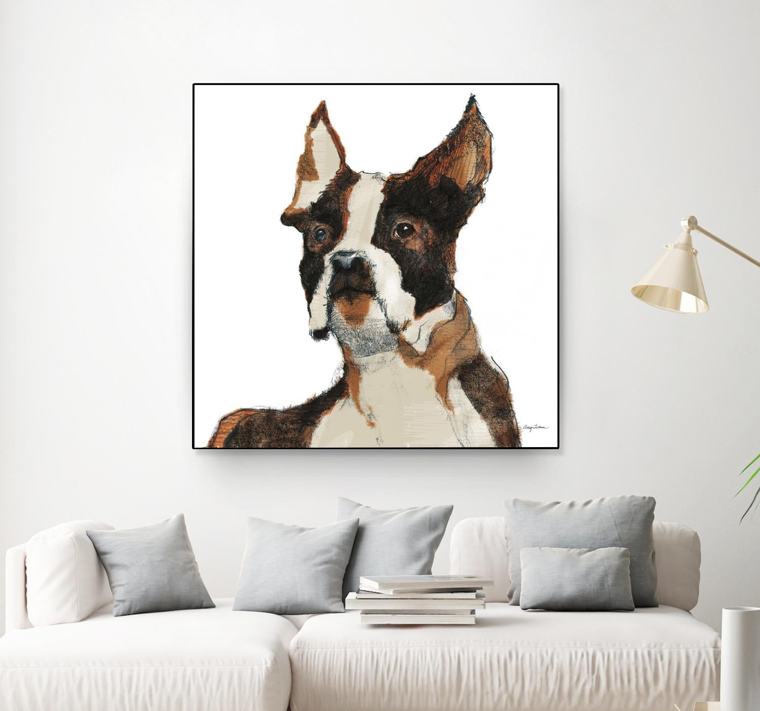 Snug Watercolor by Avery Tillmon on GIANT ART - brown animals