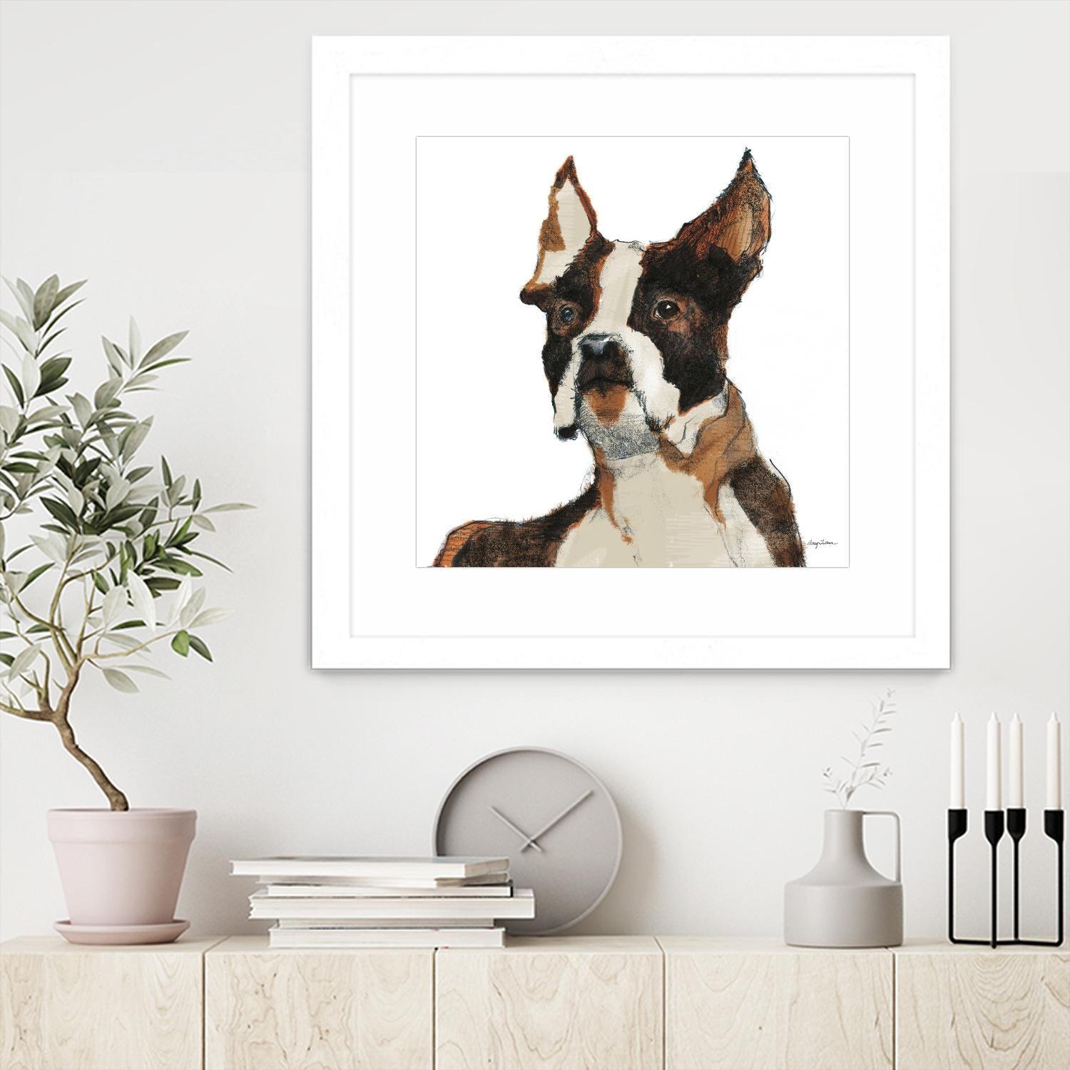 Snug Watercolor by Avery Tillmon on GIANT ART - brown animals