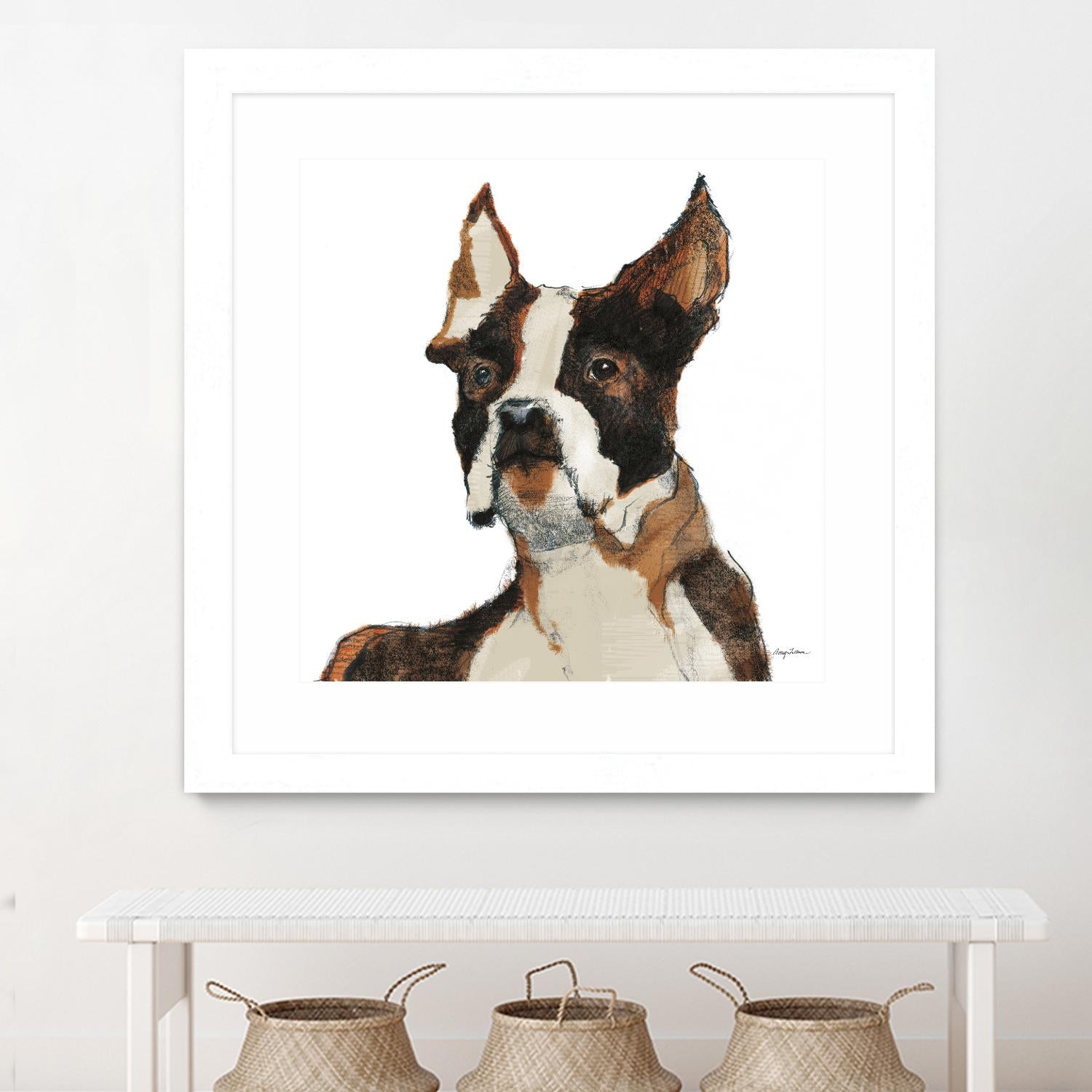 Snug Watercolor by Avery Tillmon on GIANT ART - brown animals