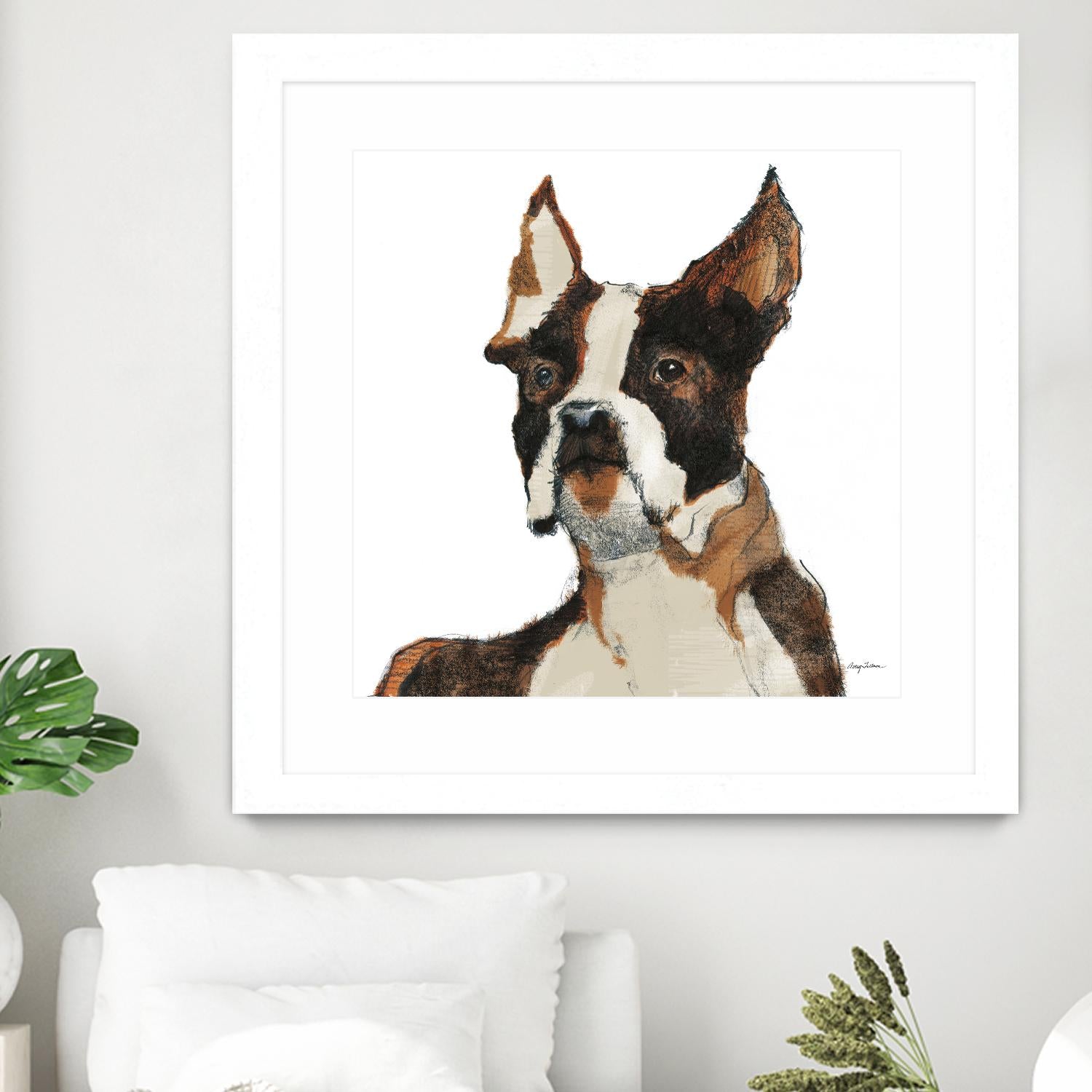 Snug Watercolor by Avery Tillmon on GIANT ART - brown animals