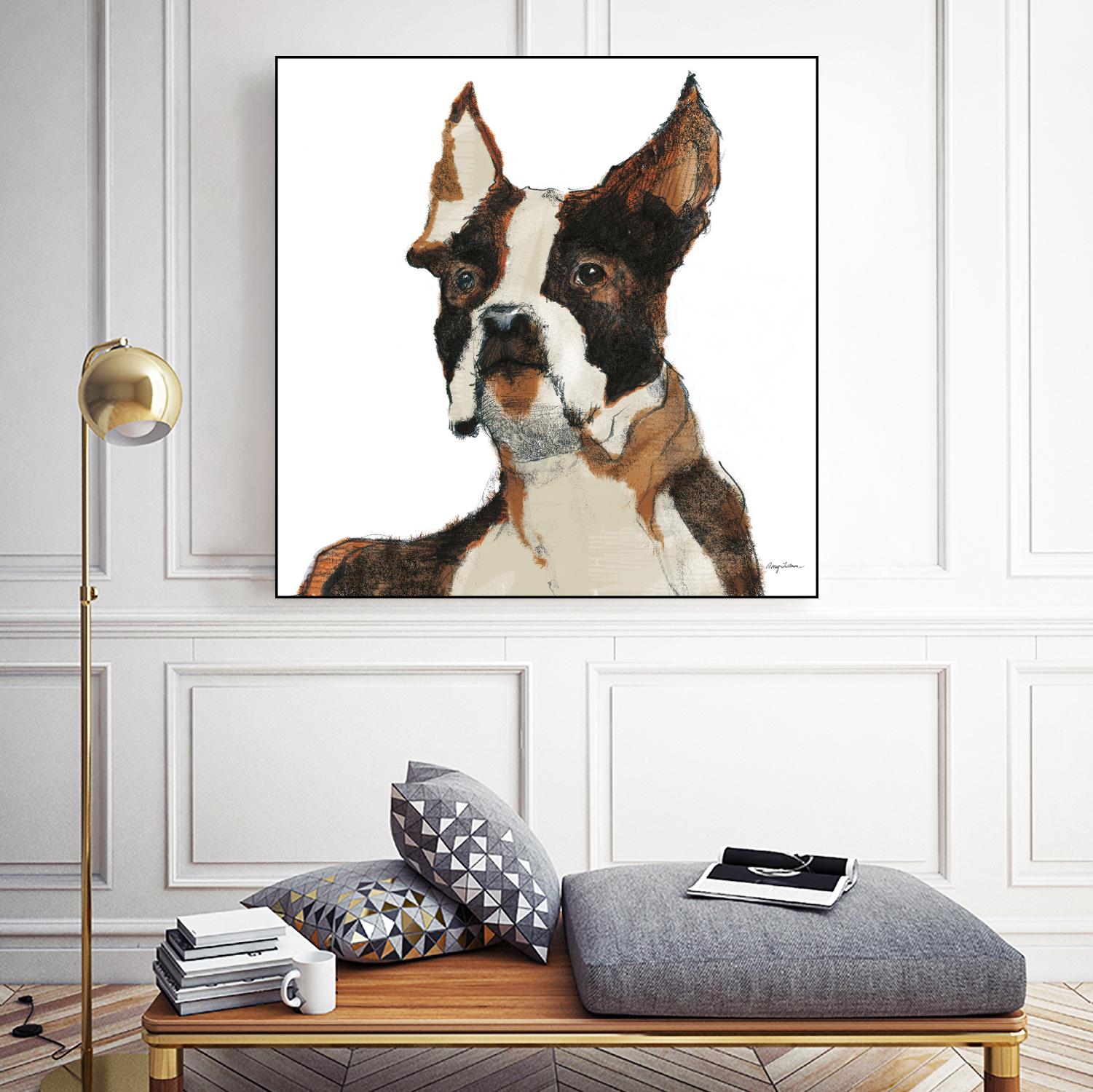 Snug Watercolor by Avery Tillmon on GIANT ART - brown animals