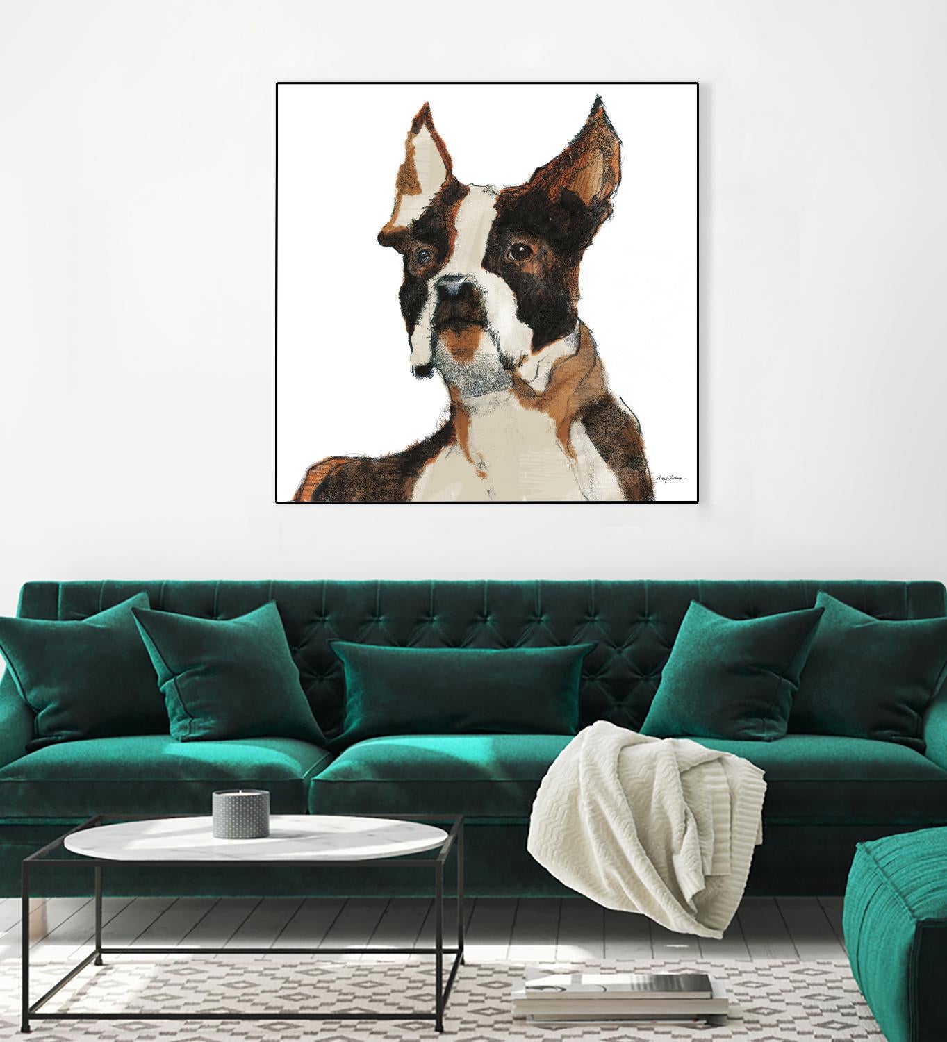 Snug Watercolor by Avery Tillmon on GIANT ART - brown animals