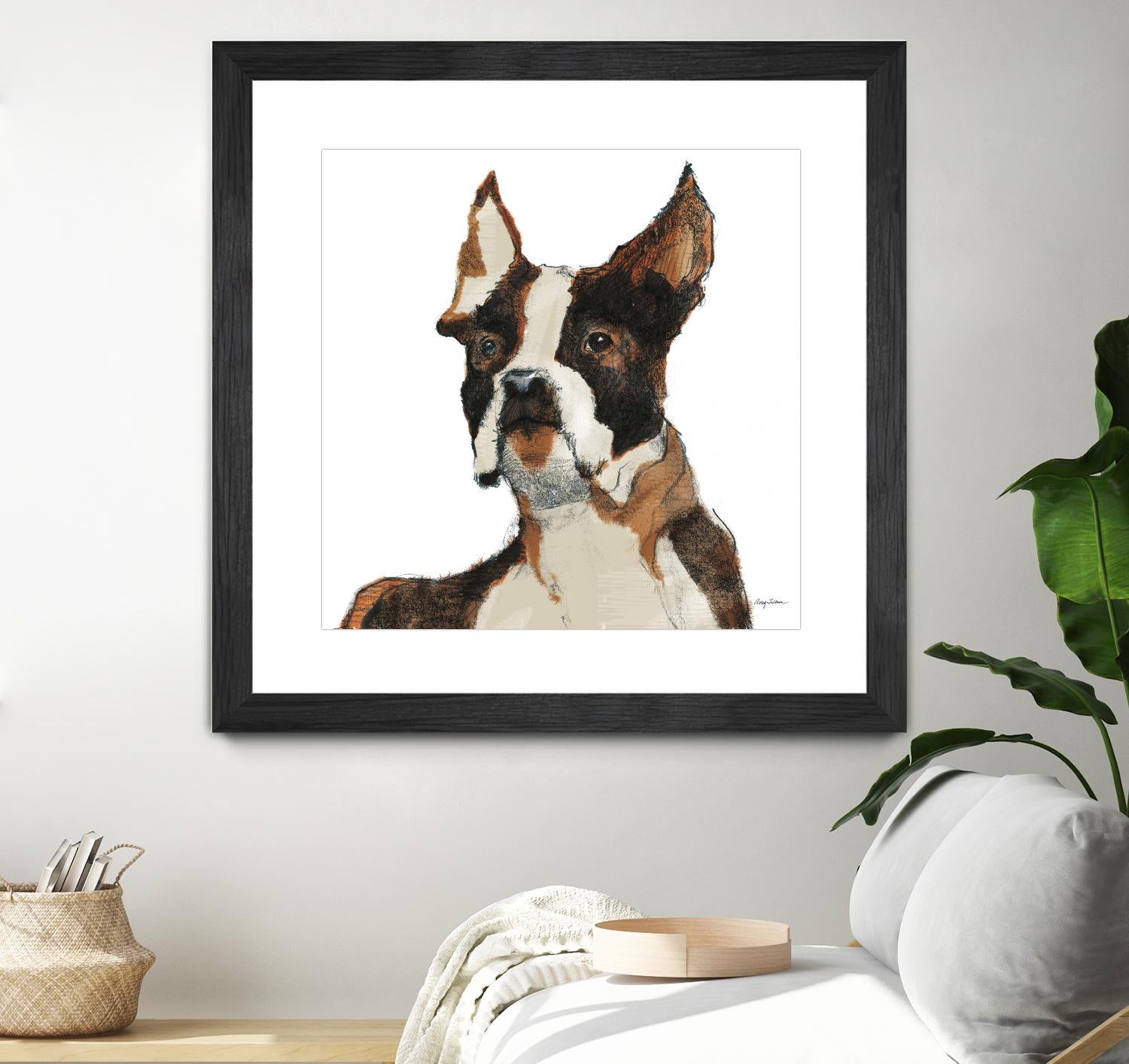 Snug Watercolor by Avery Tillmon on GIANT ART - brown animals