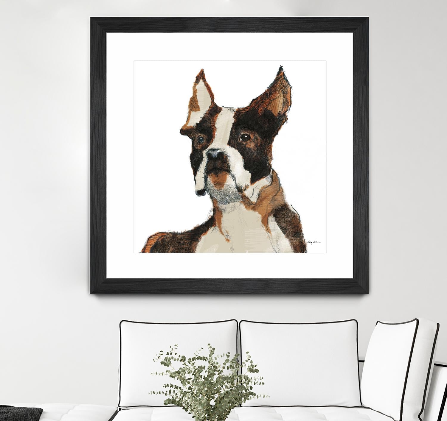 Snug Watercolor by Avery Tillmon on GIANT ART - brown animals