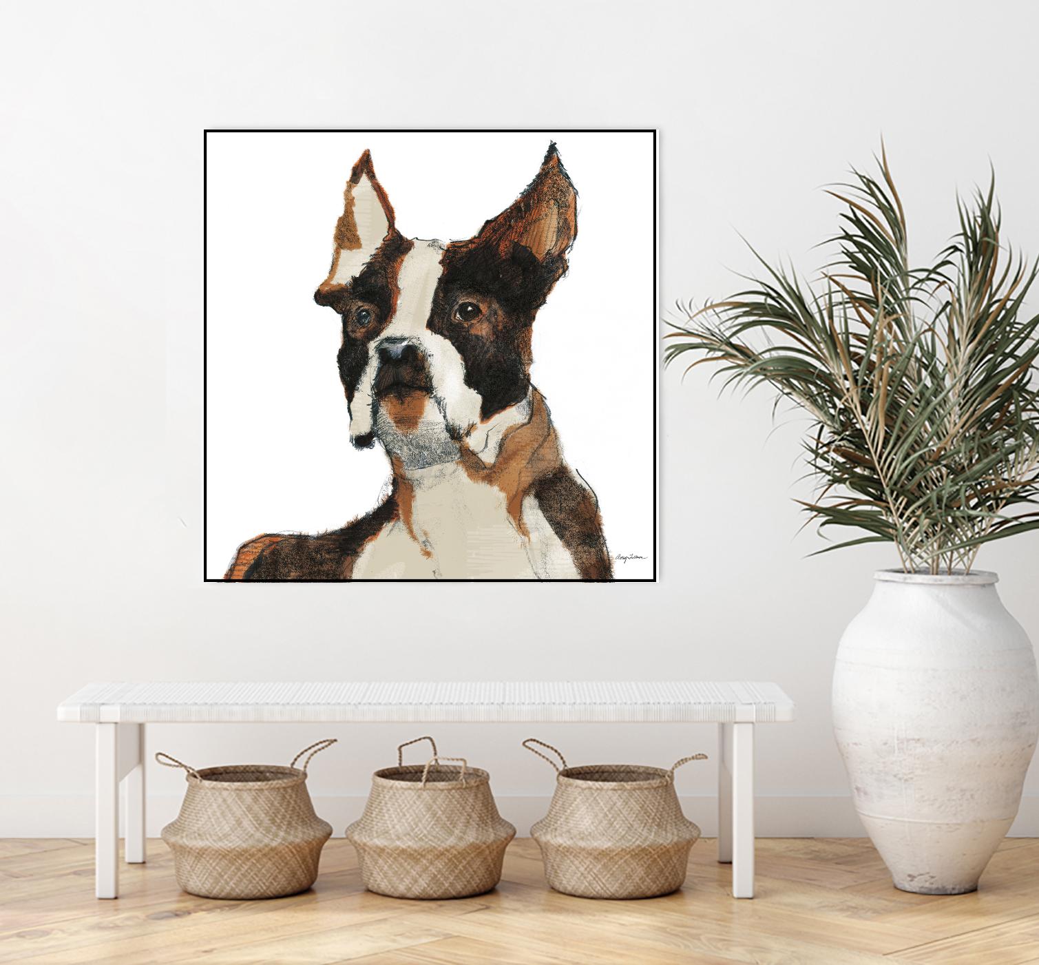 Snug Watercolor by Avery Tillmon on GIANT ART - brown animals