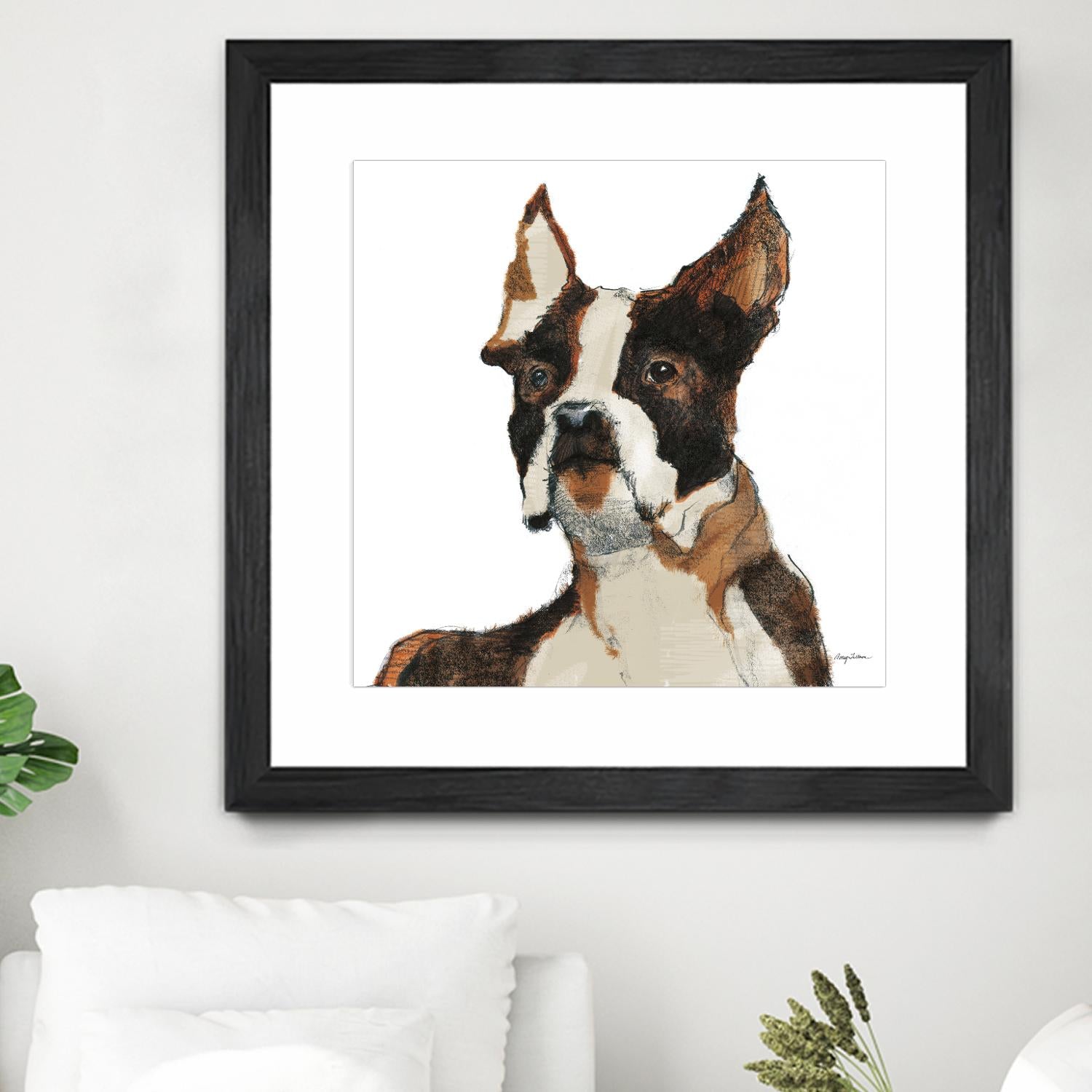 Snug Watercolor by Avery Tillmon on GIANT ART - brown animals