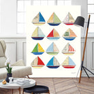 Wind and Waves VII by Courtney Prahl on GIANT ART - beige nautical