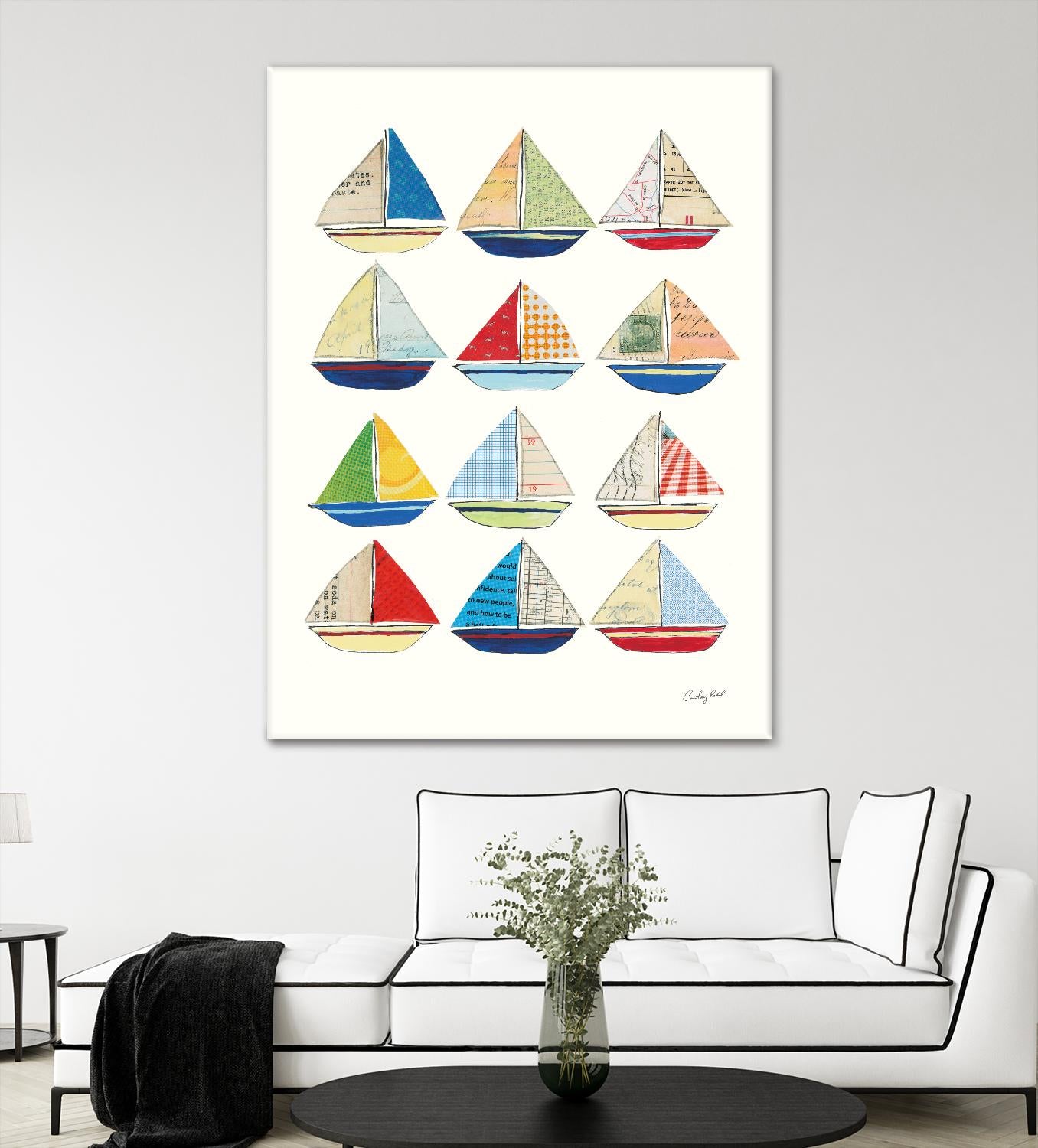 Wind and Waves VII by Courtney Prahl on GIANT ART - beige nautical