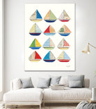 Wind and Waves VII by Courtney Prahl on GIANT ART - beige nautical