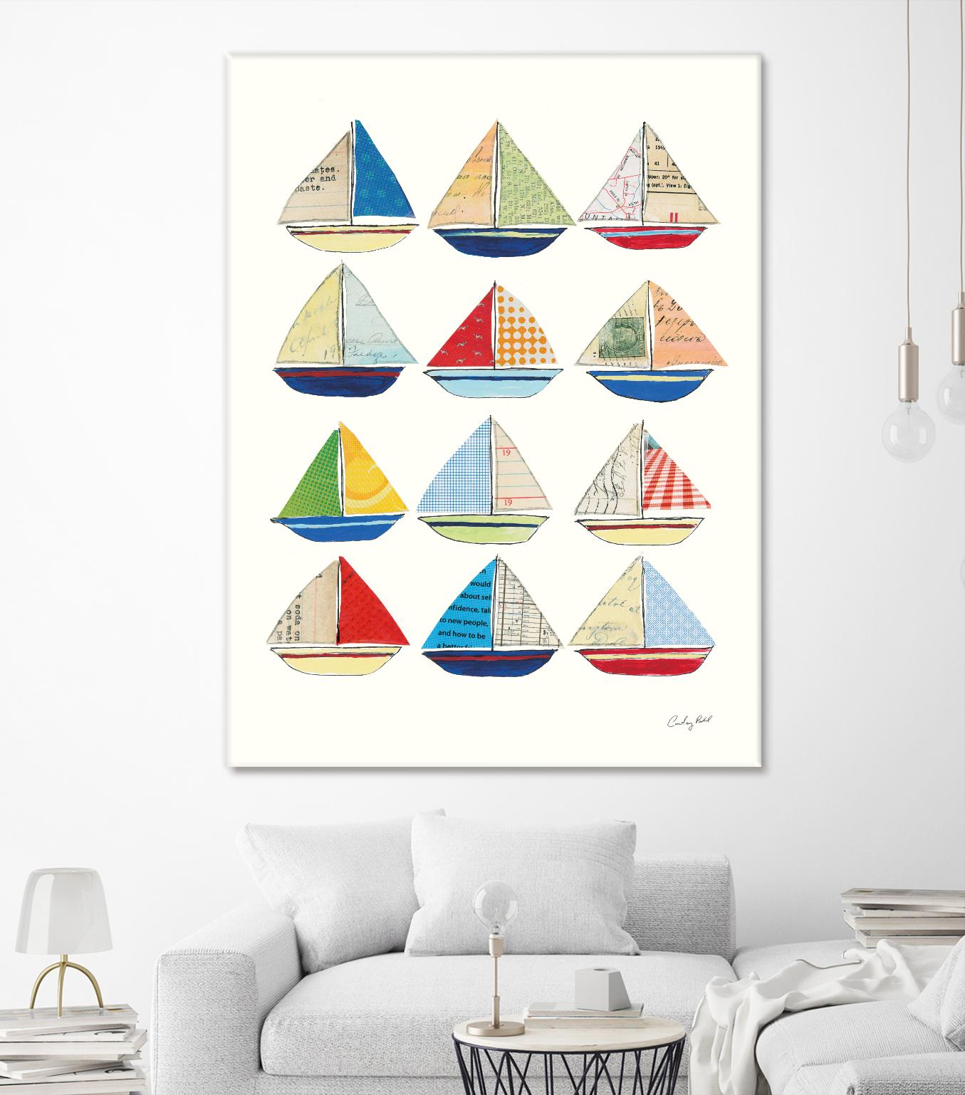 Wind and Waves VII by Courtney Prahl on GIANT ART - beige nautical