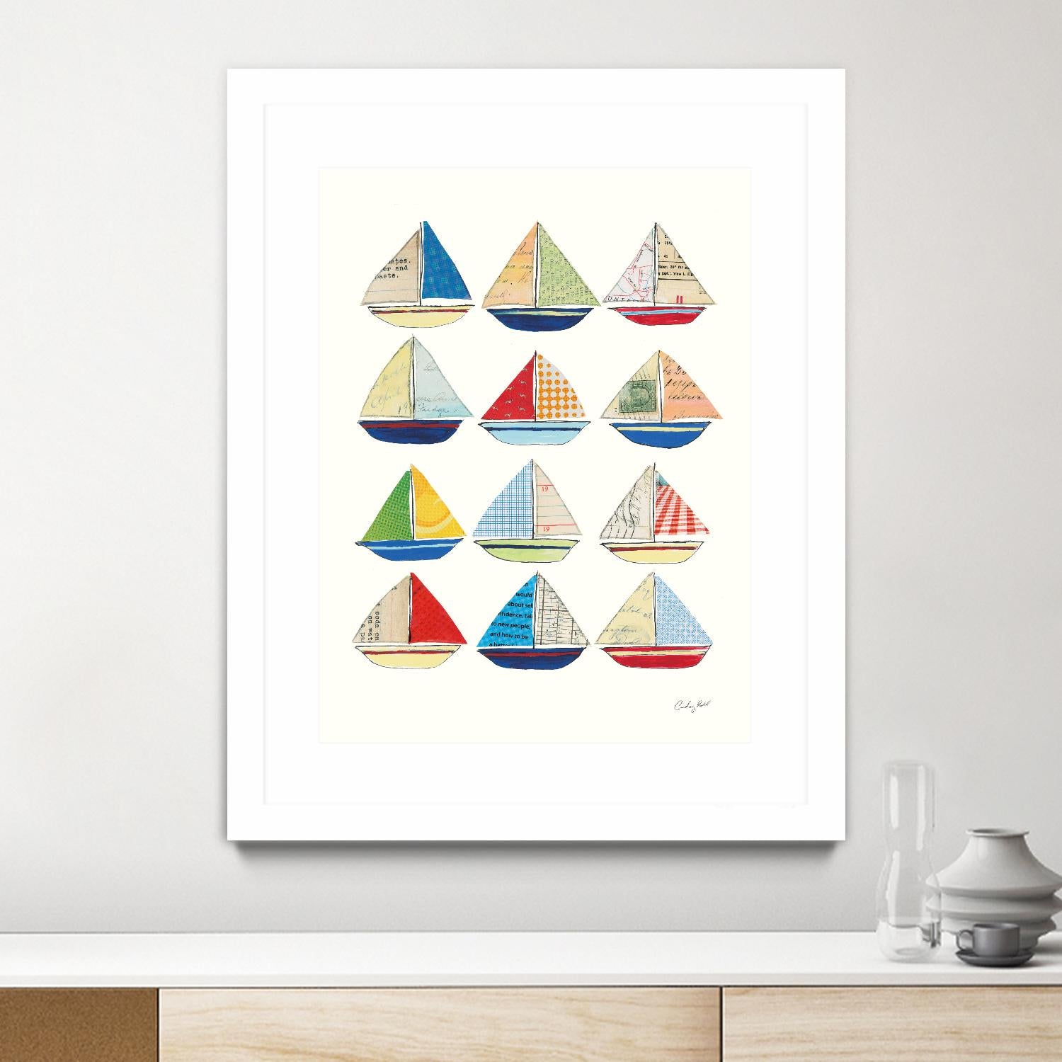 Wind and Waves VII by Courtney Prahl on GIANT ART - beige nautical