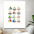 Wind and Waves VII by Courtney Prahl on GIANT ART - beige nautical