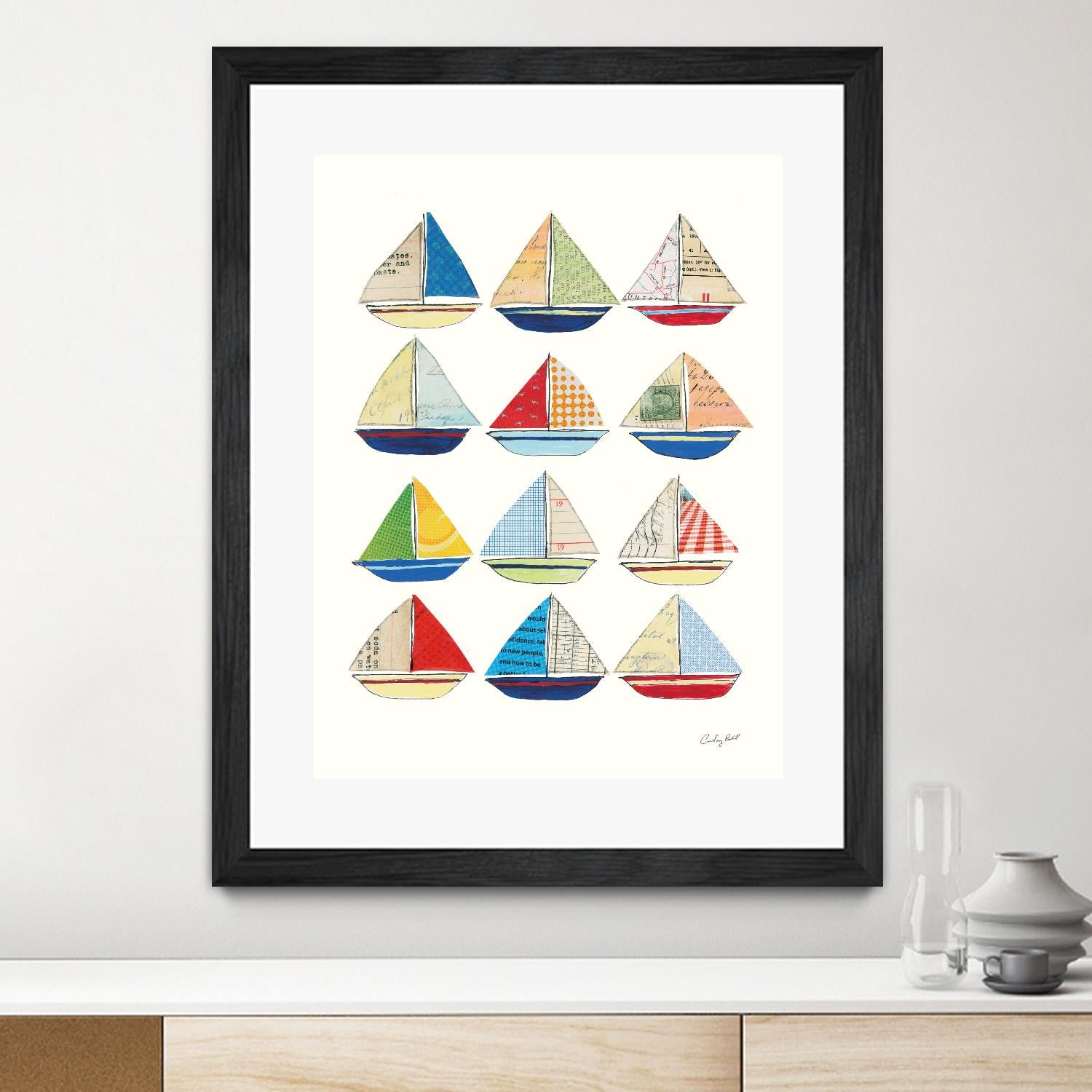 Wind and Waves VII by Courtney Prahl on GIANT ART - beige nautical