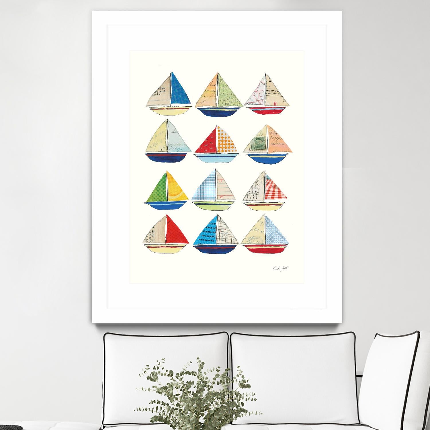 Wind and Waves VII by Courtney Prahl on GIANT ART - beige nautical