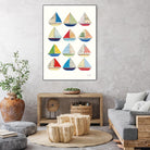 Wind and Waves VII by Courtney Prahl on GIANT ART - beige nautical