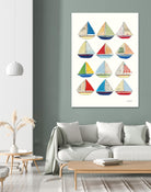 Wind and Waves VII by Courtney Prahl on GIANT ART - beige nautical