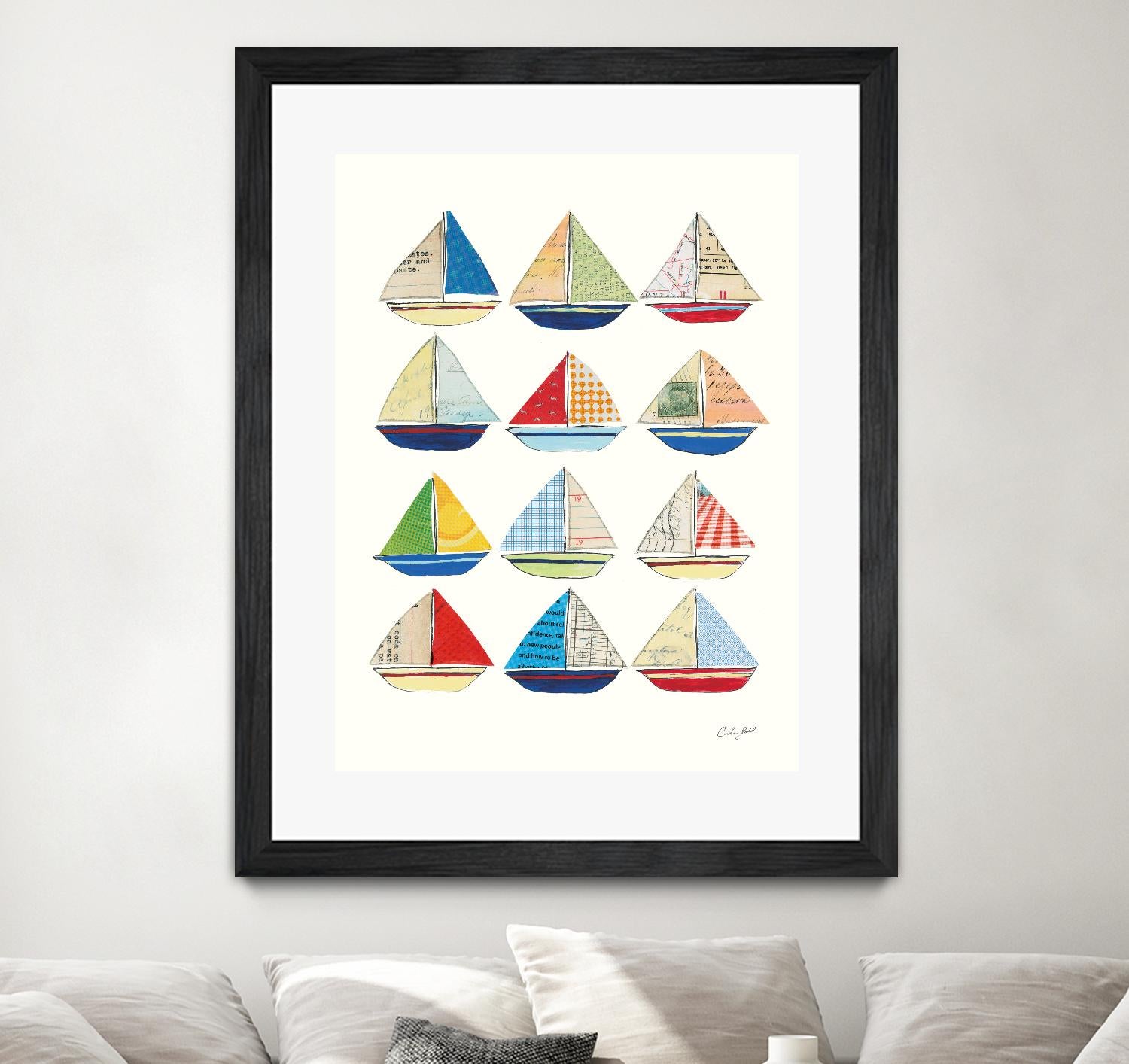 Wind and Waves VII by Courtney Prahl on GIANT ART - beige nautical