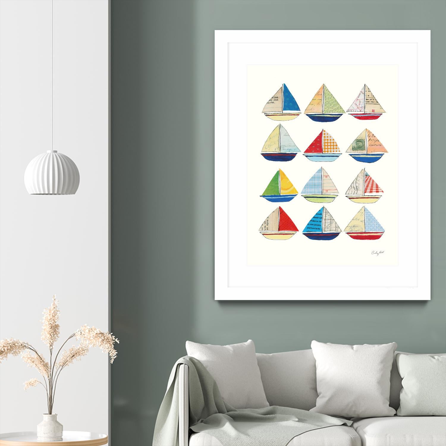 Wind and Waves VII by Courtney Prahl on GIANT ART - beige nautical