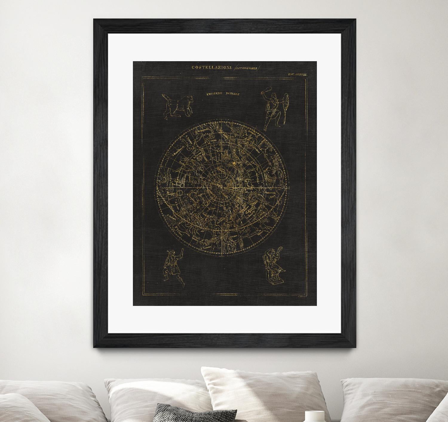 Collage Cactus IV on Graph Paper by Portfolio on GIANT ART - grey maps