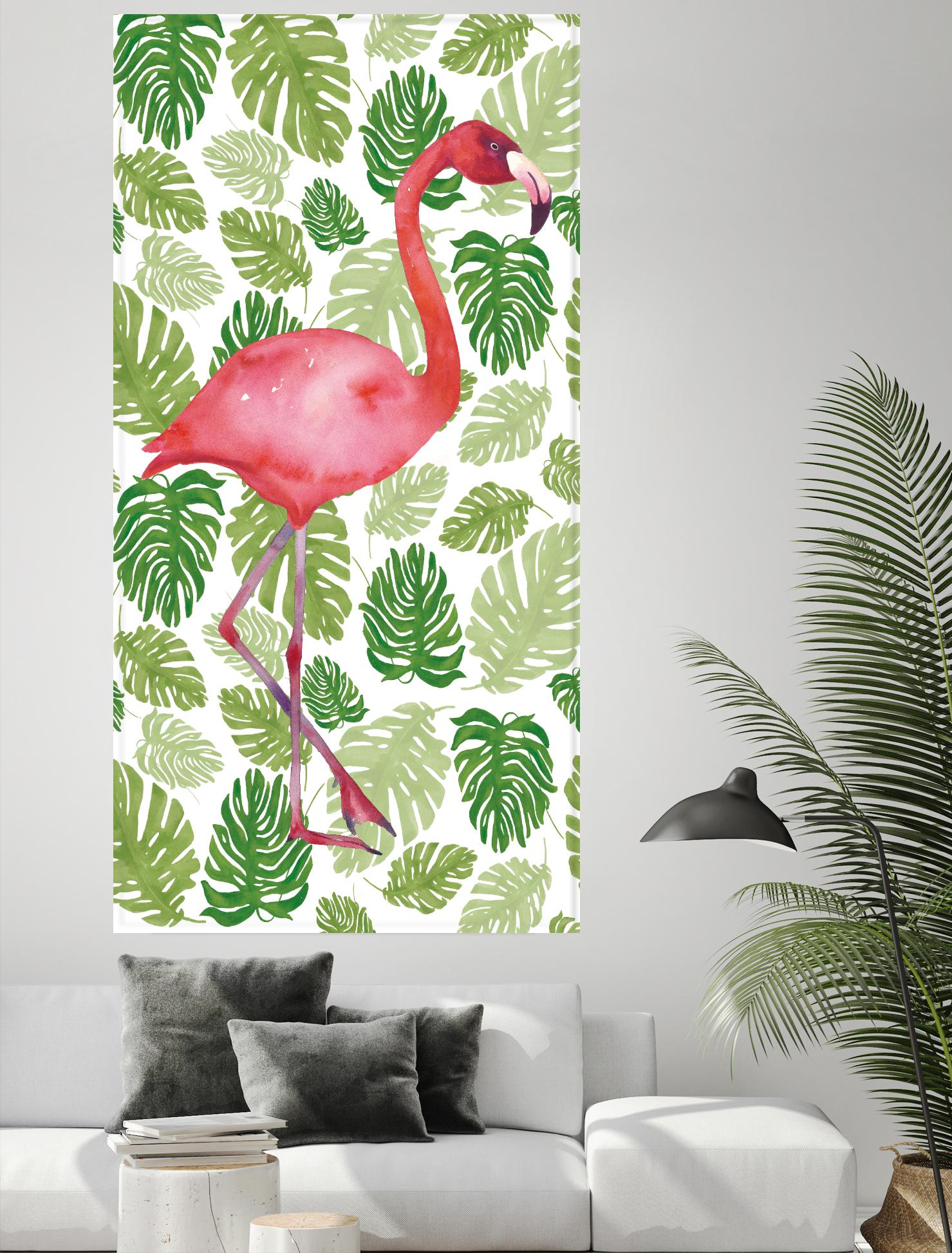 Tropical Flamingo I by Portfolio on GIANT ART - pink tropical