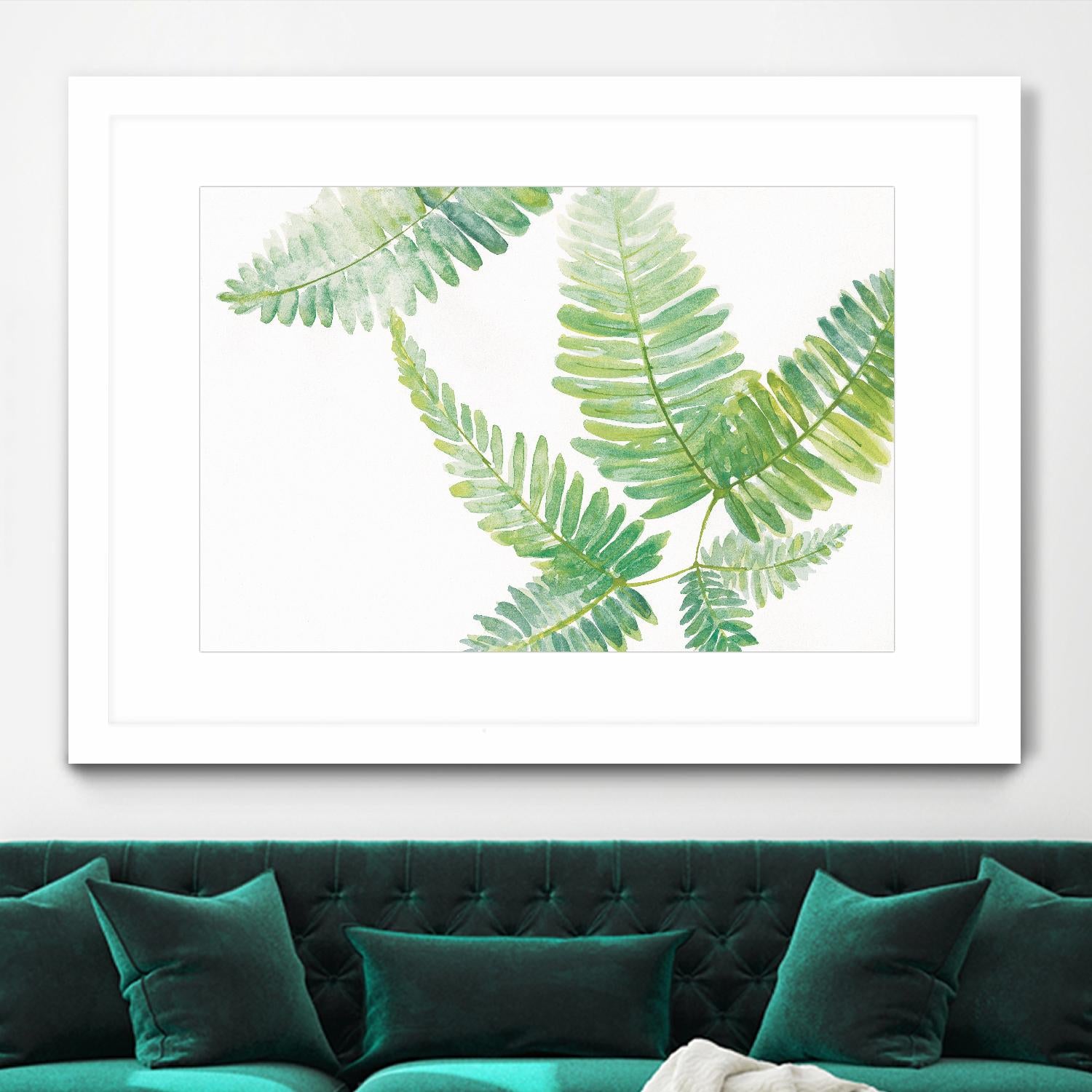 Ferns I by Chris Paschke on GIANT ART - green tropical