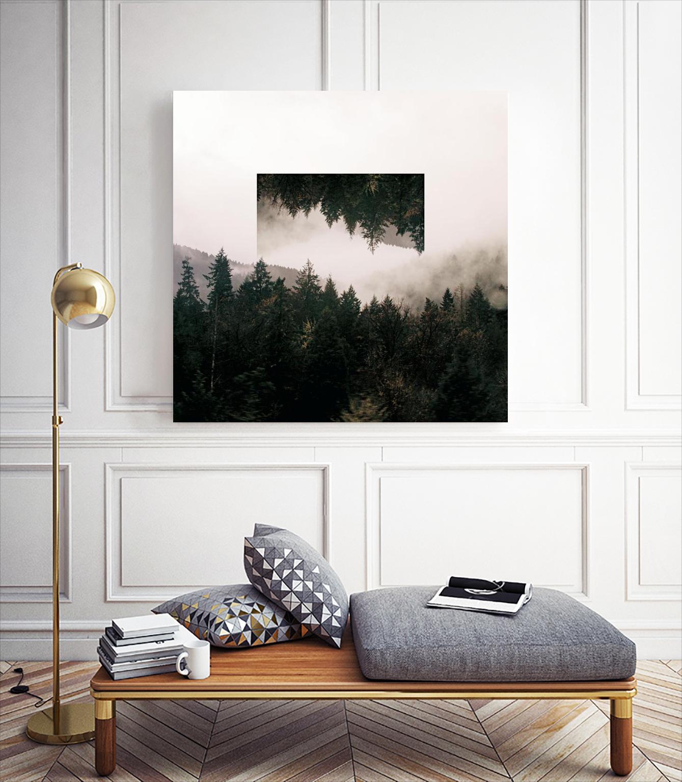Reflected Landscape I by Laura Marshall on GIANT ART - white photo art