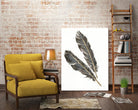 Gold Feathers III on White by Chris Paschke on GIANT ART - gold contemporary