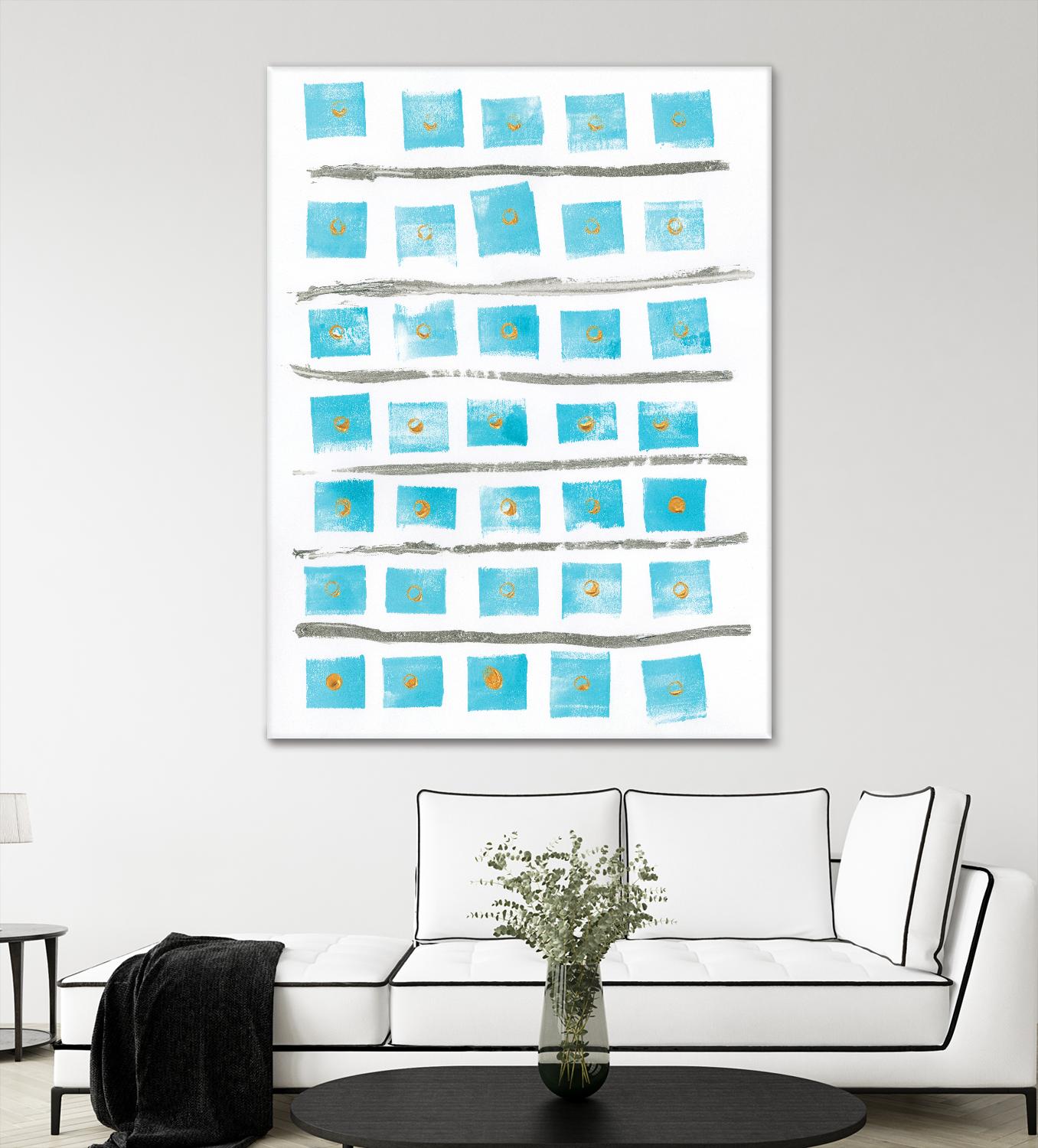 Ocean Blue II by Portfolio on GIANT ART - blue abstract