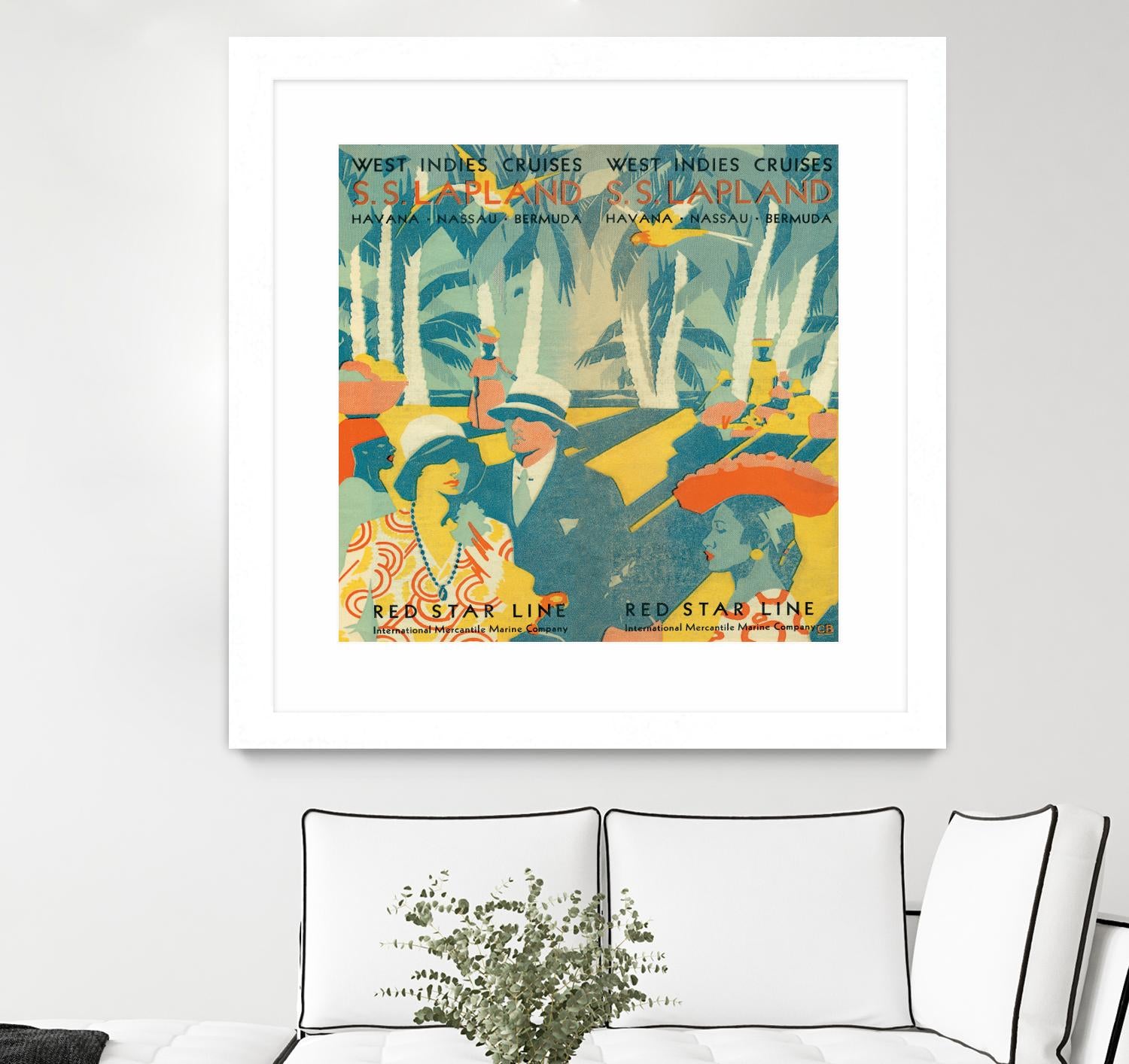 Vintage Travel Brochure VI by Portfolio on GIANT ART - blue tropical