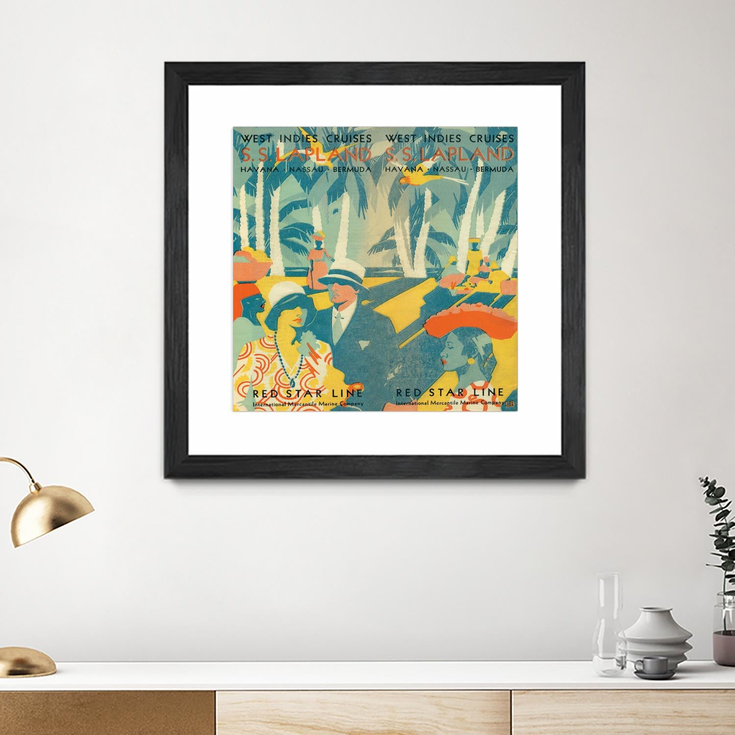 Vintage Travel Brochure VI by Portfolio on GIANT ART - blue tropical