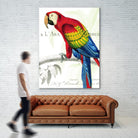 Parrot Botanique II by Portfolio on GIANT ART - blue tropical