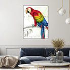 Parrot Botanique II by Portfolio on GIANT ART - blue tropical