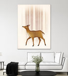 Snowy Doe by Ryan Fowler on GIANT ART - brown animals