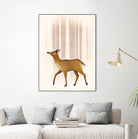 Snowy Doe by Ryan Fowler on GIANT ART - brown animals
