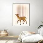 Snowy Doe by Ryan Fowler on GIANT ART - brown animals