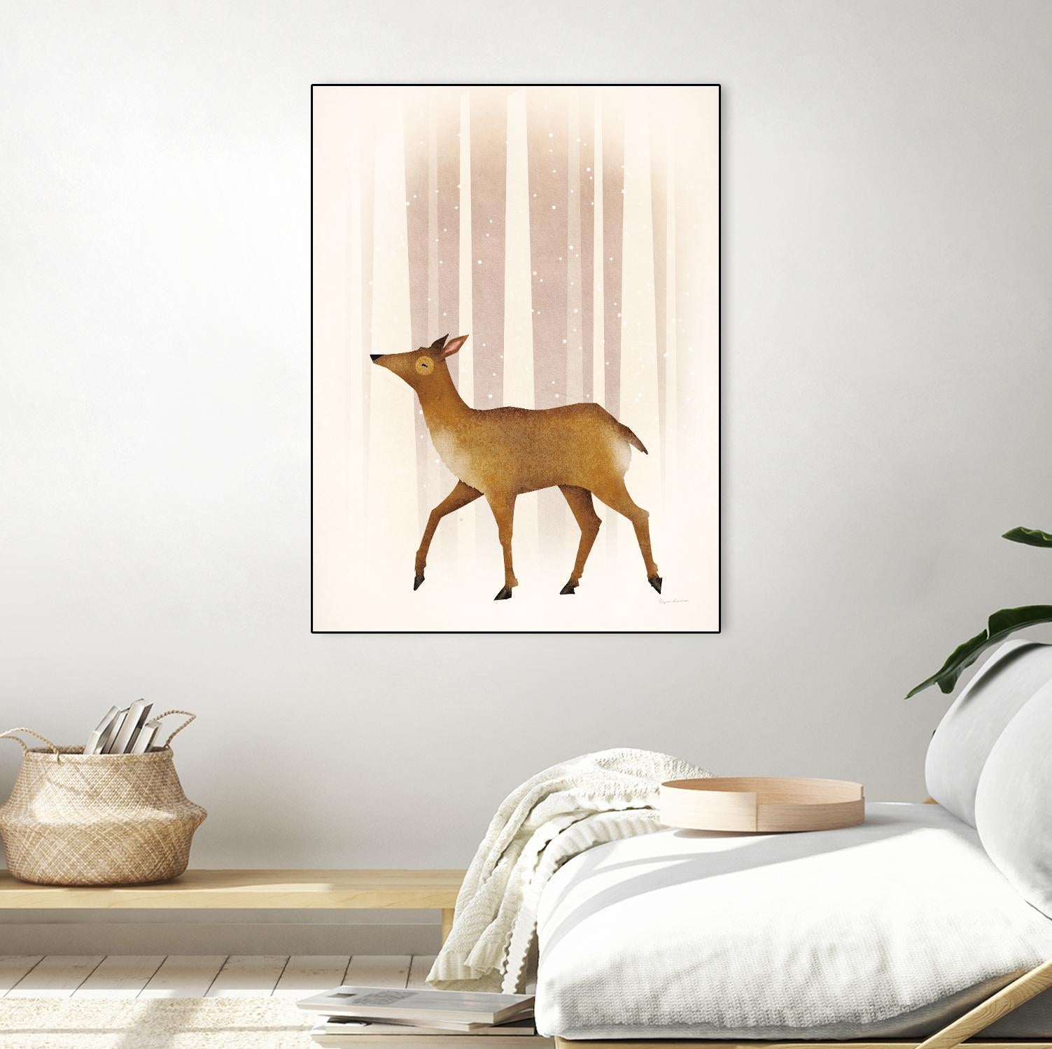 Snowy Doe by Ryan Fowler on GIANT ART - brown animals