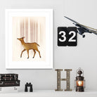 Snowy Doe by Ryan Fowler on GIANT ART - beige animals