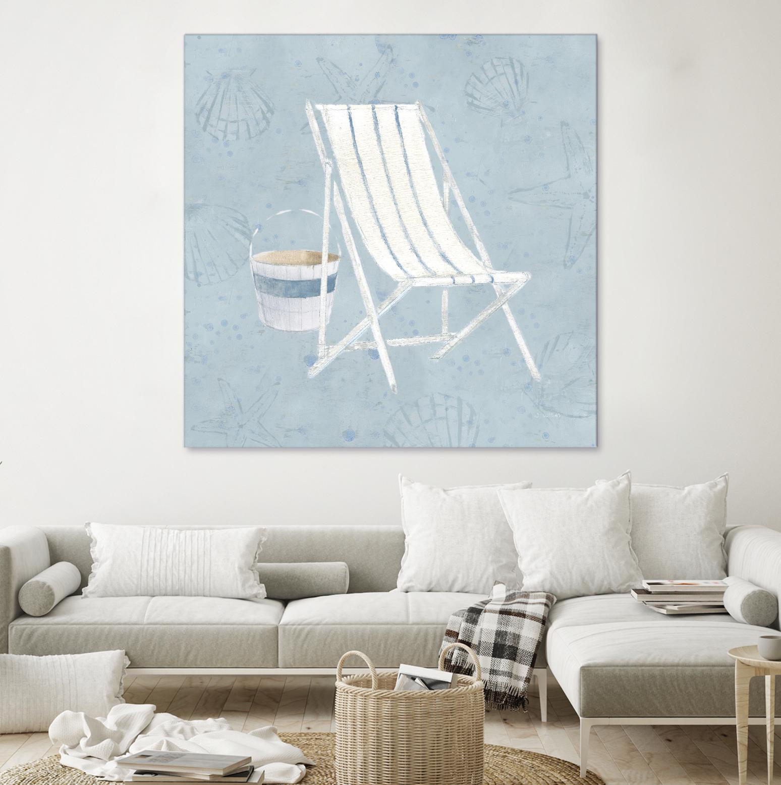 Serene Seaside III by James Wiens on GIANT ART - multi coastal & nautical beach