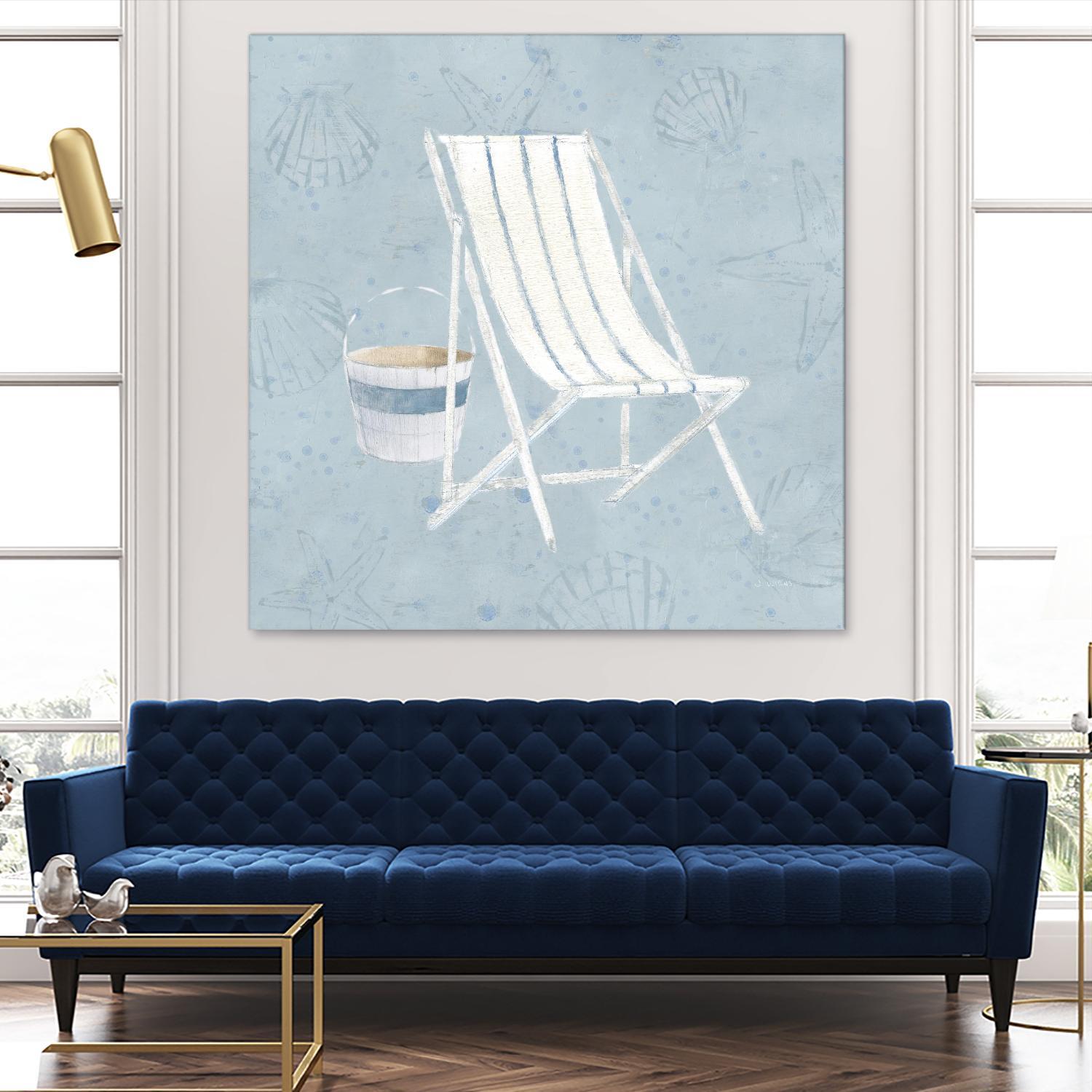 Serene Seaside III by James Wiens on GIANT ART - multi coastal & nautical beach